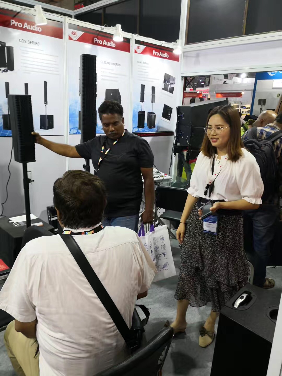 JSL水蜜桃最新地址音响出席印度孟买PALM Expo India 2019